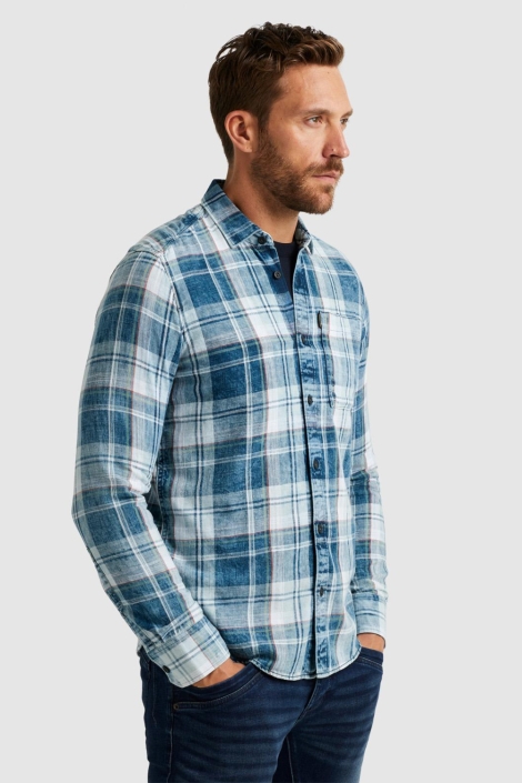 PME legend long sleeve shirt indigo yarndyed